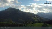 Archived webcam image showing Moserberg at Kössen Ski Resort on 14 Sep 2026 at 17:41