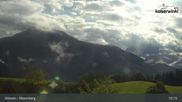 Archived webcam image showing Moserberg at Kössen Ski Resort on 14 Oct 2026 at 15:09
