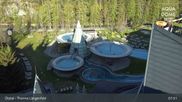 Archived webcam image showing Therme Längenfeld Spa - Aqua Dome on 27 Apr 2026 at 08:30
