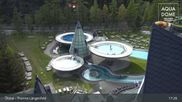 Archived webcam image showing Therme Längenfeld Spa - Aqua Dome on 27 Apr 2026 at 17:30