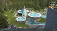 Archived webcam image showing Therme Längenfeld Spa - Aqua Dome on 29 Jul 2026 at 07:03