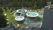 Archived webcam image showing Therme Längenfeld Spa - Aqua Dome on 29 Jul 2026 at 15:33