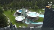 Archived webcam image showing Therme Längenfeld Spa - Aqua Dome on 16 Sep 2026 at 17:07