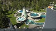 Archived webcam image showing Therme Längenfeld Spa - Aqua Dome on 16 Sep 2026 at 11:07
