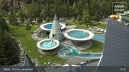 Archived webcam image showing Therme Längenfeld Spa - Aqua Dome on 16 Sep 2026 at 13:07