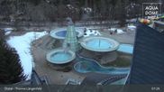 Archived webcam image showing Therme Längenfeld Spa - Aqua Dome on 13 Mar 2026 at 07:35