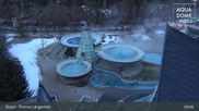 Archived webcam image showing Therme Längenfeld Spa - Aqua Dome on 13 Mar 2026 at 09:35