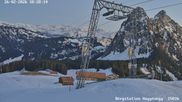 Archived webcam image showing top station Brunni - Haggenegg on 26 Feb 2026 at 18:10