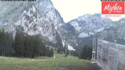 Archived webcam image showing Top station Holzegg on 4 Aug 2026 at 07:28