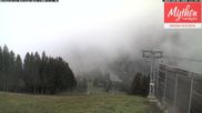 Archived webcam image showing Top station Holzegg on 9 Oct 2026 at 12:51