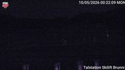 Archived webcam image showing Base station Skilift Brunni on 5 Oct 2026 at 00:22