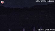 Archived webcam image showing Base station Skilift Brunni on 9 Oct 2026 at 06:51