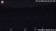 Archiviertes Webcam Bild: Talstation Skilift Brunni am 13.10.2026 um 02:44 Uhr