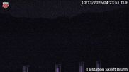 Archiviertes Webcam Bild: Talstation Skilift Brunni am 13.10.2026 um 04:44 Uhr