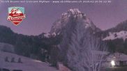 Archived webcam image showing Brunni - View towards Mythen on Feb 26, 2026 at 6:52 AM