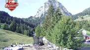 Archived webcam image showing Brunni - View towards Mythen on 24 Aug 2026 at 08:59