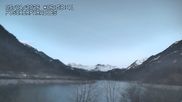 Archived webcam image showing Lungerersee, Switzerland on 5 Apr 2026 at 07:56