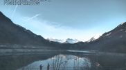 Archived webcam image showing Lungerersee, Switzerland on 5 Apr 2026 at 08:56