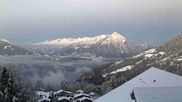 Archived webcam image showing View of Thunsersee, Niesen mountain (2362m) and Kander valley on 16 Mar 2026 at 06:07