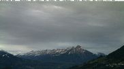 Archived webcam image showing View of Thunsersee, Niesen mountain (2362m) and Kander valley on 10 Apr 2026 at 06:42