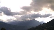 Archived webcam image showing View of Thunsersee, Niesen mountain (2362m) and Kander valley on 7 May 2026 at 18:05