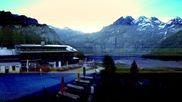 Archived webcam image showing Kandersteg: Lake Oeschinensee on 28 May 2026 at 07:16