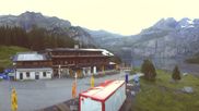 Archived webcam image showing Kandersteg: Lake Oeschinensee on 12 Jul 2026 at 07:13