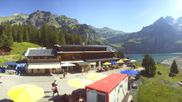Archived webcam image showing Kandersteg: Lake Oeschinensee on 12 Jul 2026 at 10:13