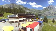 Archived webcam image showing Kandersteg: Lake Oeschinensee on 12 Jul 2026 at 14:13