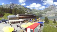 Archived webcam image showing Kandersteg: Lake Oeschinensee on 12 Jul 2026 at 16:13