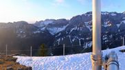 Archiviertes Webcam Bild: Ebenalp: Panoramablick Bergstation am 18.04.2026 um 07:10 Uhr