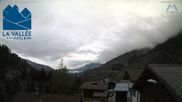 Archived webcam image showing 4 Vallées: Hotel La Vallée on 12 Apr 2026 at 16:29