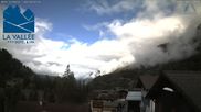 Archived webcam image showing 4 Vallées: Hotel La Vallée on 9 Oct 2026 at 10:59