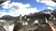 Archived webcam image showing View of San Candido on 17 Apr 2026 at 16:44