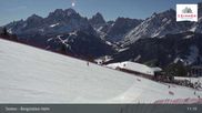 Archived webcam image showing Sextner Dolomites Skiing Mountain Helm on 26 Feb 2026 at 11:15