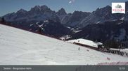 Archived webcam image showing Sextner Dolomites Skiing Mountain Helm on 26 Feb 2026 at 13:15