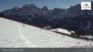 Archived webcam image showing Sextner Dolomites Skiing Mountain Helm on 26 Feb 2026 at 15:15