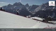 Archiviertes Webcam Bild: 3 Zinnen Dolomiten: Sexten Bergstation Helm am 28.02.2026 um 11:22 Uhr
