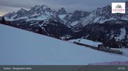 Archived webcam image showing Sextner Dolomites Skiing Mountain Helm on 30 Mar 2026 at 07:39