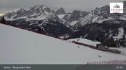 Archived webcam image showing Sextner Dolomites Skiing Mountain Helm on 30 Mar 2026 at 08:39