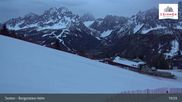 Archived webcam image showing Sextner Dolomites Skiing Mountain Helm on 11 Apr 2026 at 01:45
