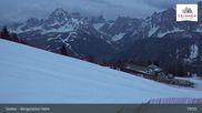 Archived webcam image showing Sextner Dolomites Skiing Mountain Helm on 13 Apr 2026 at 01:09