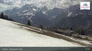Archived webcam image showing Sextner Dolomites Skiing Mountain Helm on 27 Apr 2026 at 11:23