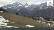 Archived webcam image showing Sextner Dolomites Skiing Mountain Helm on 4 May 2026 at 07:43