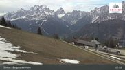 Archived webcam image showing Sextner Dolomites Skiing Mountain Helm on 4 May 2026 at 08:43