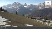 Archived webcam image showing Sextner Dolomites Skiing Mountain Helm on 4 May 2026 at 09:43