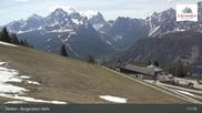 Archived webcam image showing Sextner Dolomites Skiing Mountain Helm on 4 May 2026 at 11:43