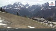 Archived webcam image showing Sextner Dolomites Skiing Mountain Helm on 4 May 2026 at 13:43