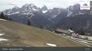 Archived webcam image showing Sextner Dolomites Skiing Mountain Helm on 4 May 2026 at 15:43