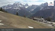 Archived webcam image showing Sextner Dolomites Skiing Mountain Helm on 4 May 2026 at 17:43